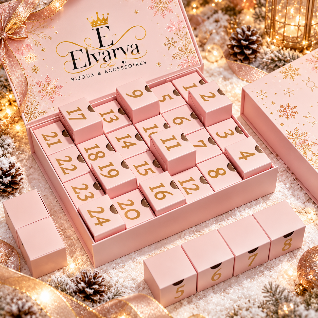 Calendrier de l'avent bijoux en acier